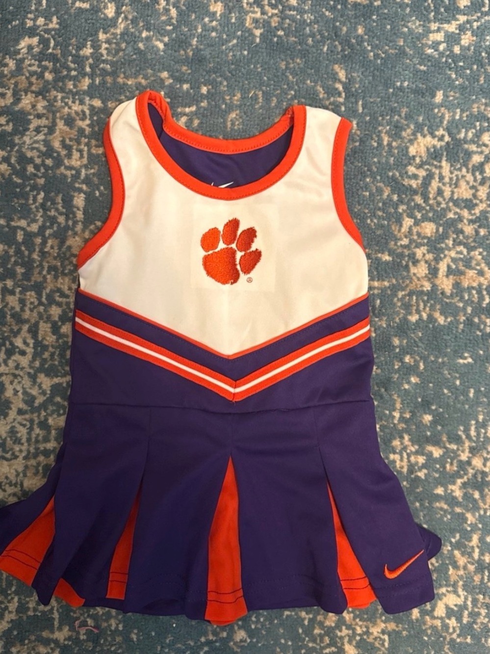 Nike Clemson Tigers Girls' Purple, Orange & White Cheer Dress